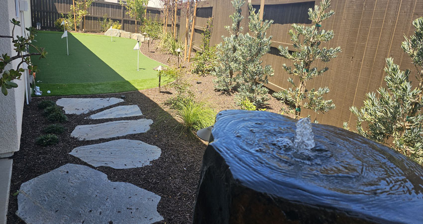 Putting Green and water feature