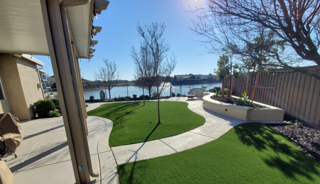 backyard design, lakeside